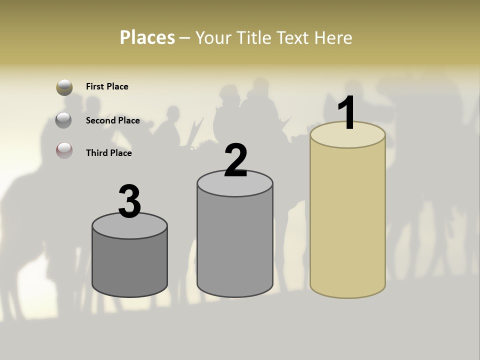 Silhouette Camel Behind PowerPoint Template