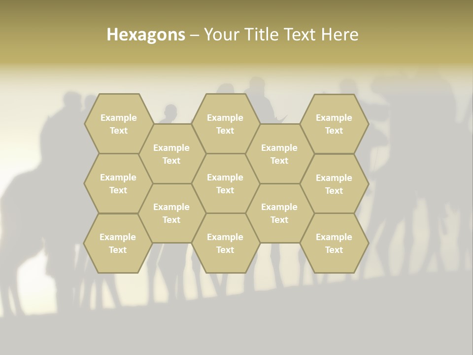 Silhouette Camel Behind PowerPoint Template