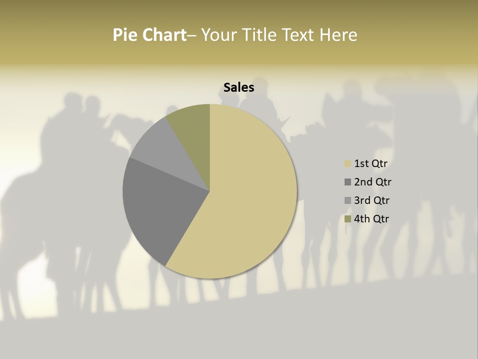 Silhouette Camel Behind PowerPoint Template