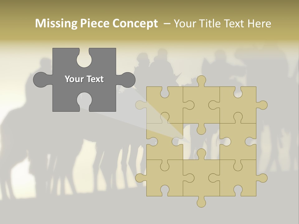 Silhouette Camel Behind PowerPoint Template