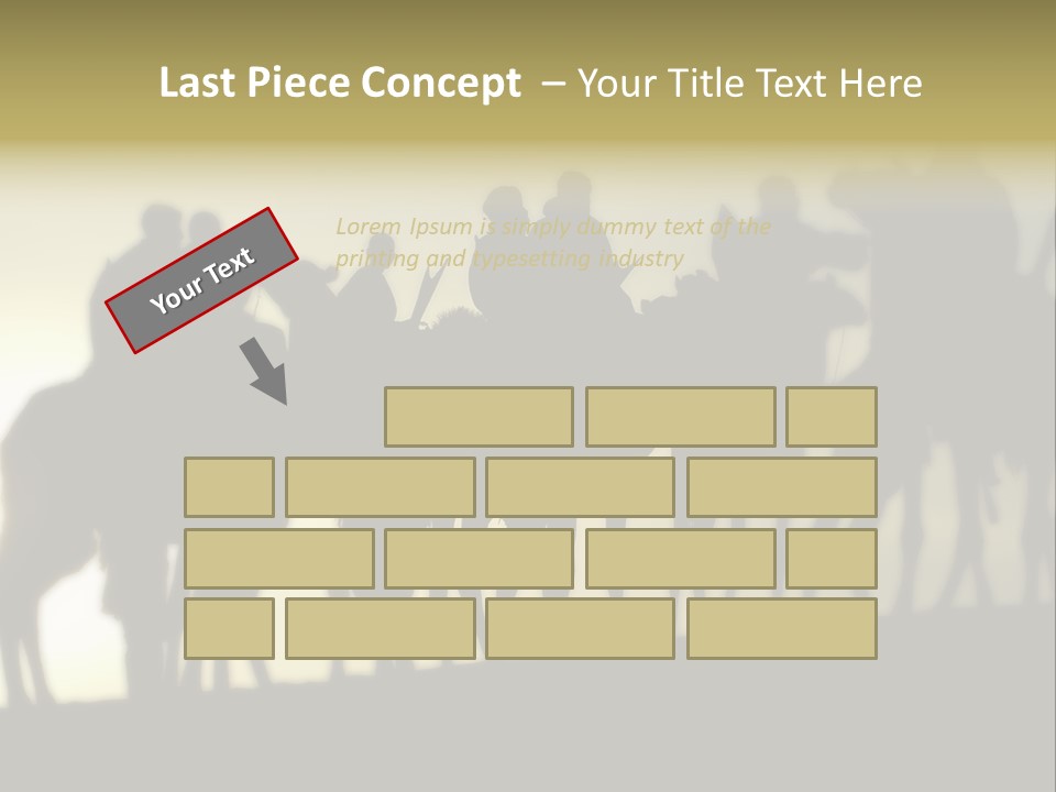 Silhouette Camel Behind PowerPoint Template