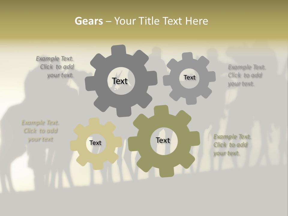 Silhouette Camel Behind PowerPoint Template