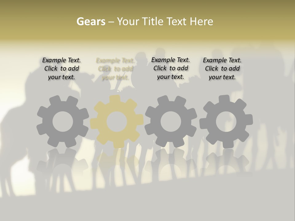 Silhouette Camel Behind PowerPoint Template