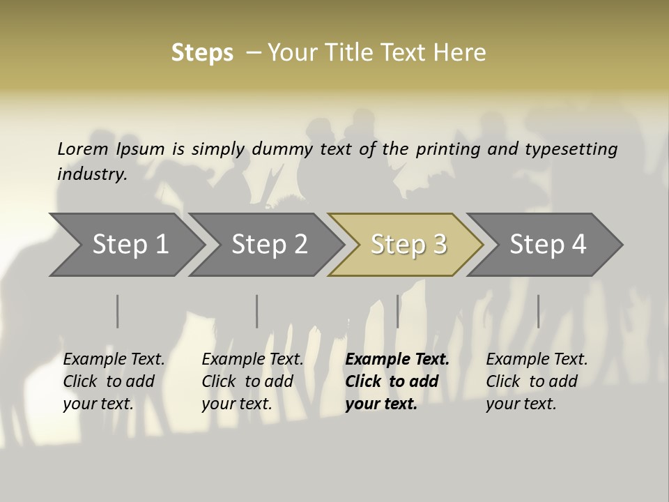 Silhouette Camel Behind PowerPoint Template