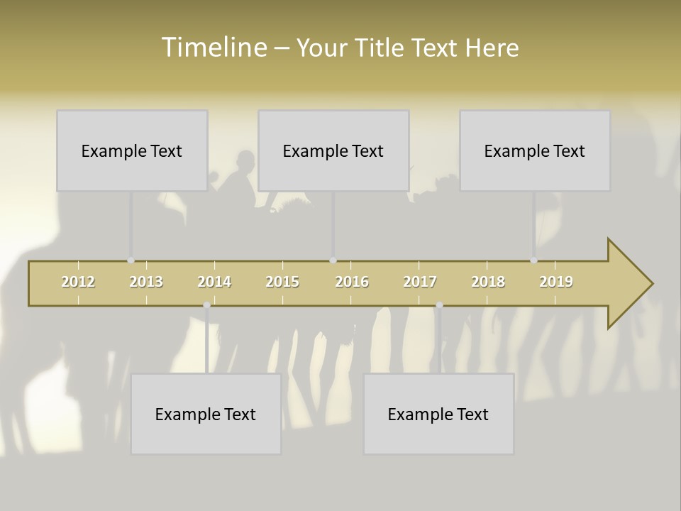 Silhouette Camel Behind PowerPoint Template