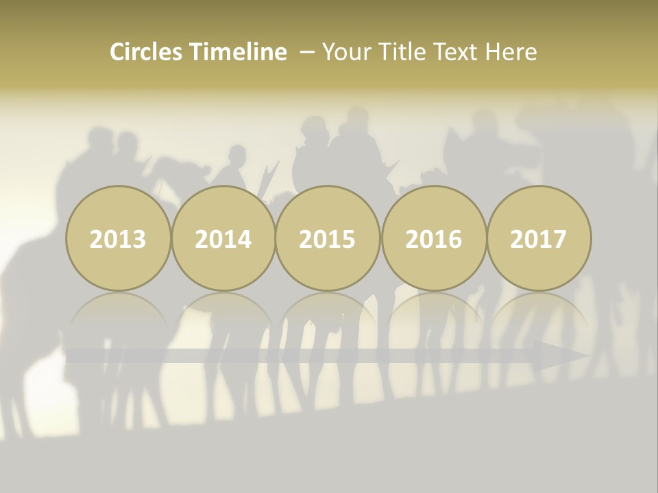 Silhouette Camel Behind PowerPoint Template