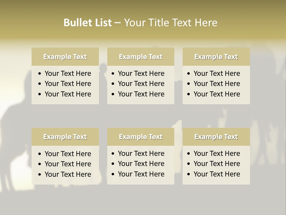 Silhouette Camel Behind PowerPoint Template