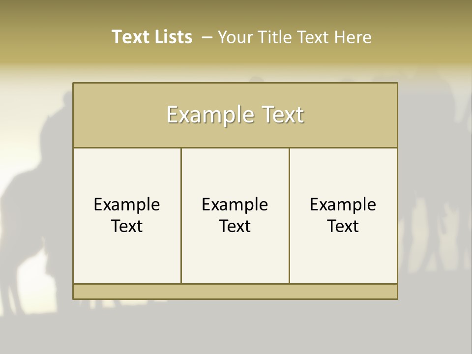 Silhouette Camel Behind PowerPoint Template
