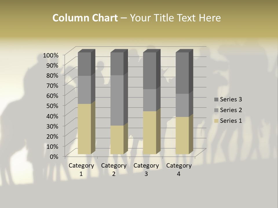 Silhouette Camel Behind PowerPoint Template