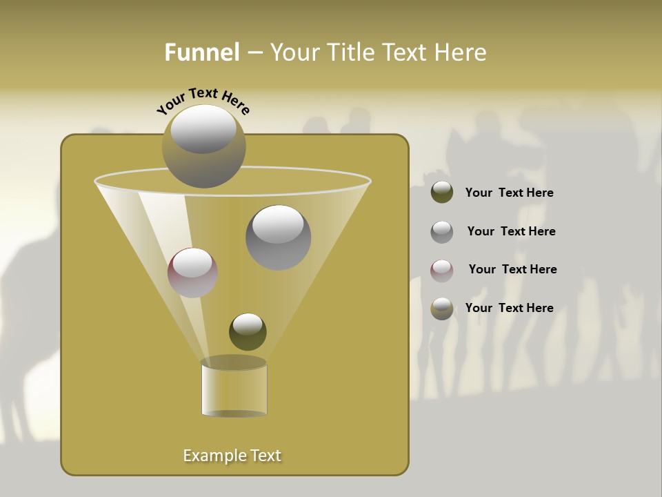 Silhouette Camel Behind PowerPoint Template