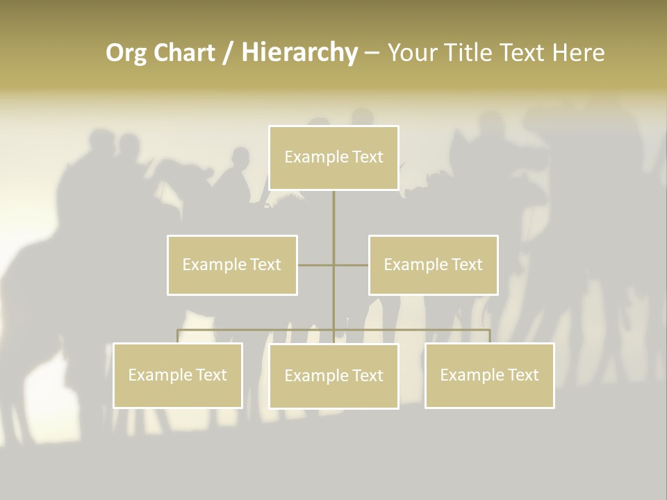 Silhouette Camel Behind PowerPoint Template