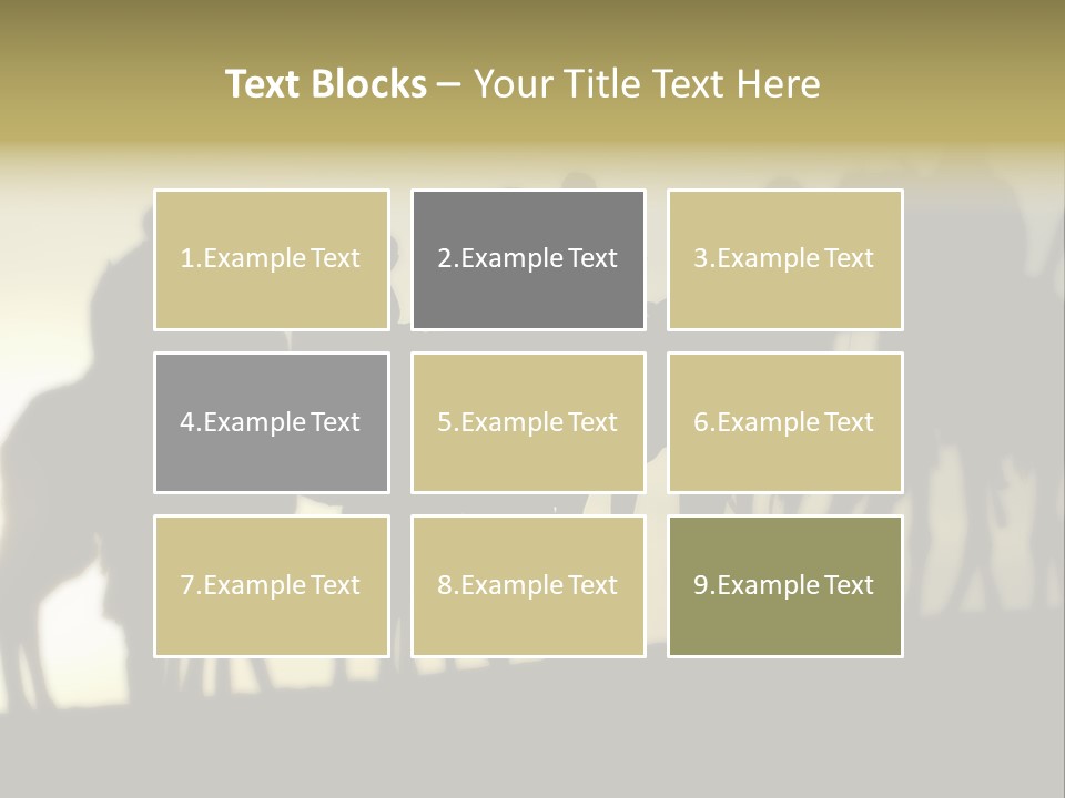 Silhouette Camel Behind PowerPoint Template