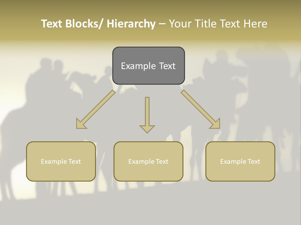 Silhouette Camel Behind PowerPoint Template