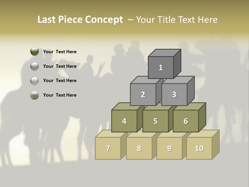 Silhouette Camel Behind PowerPoint Template