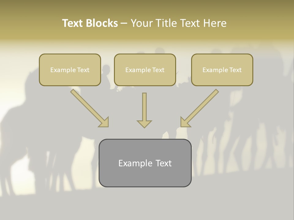 Silhouette Camel Behind PowerPoint Template