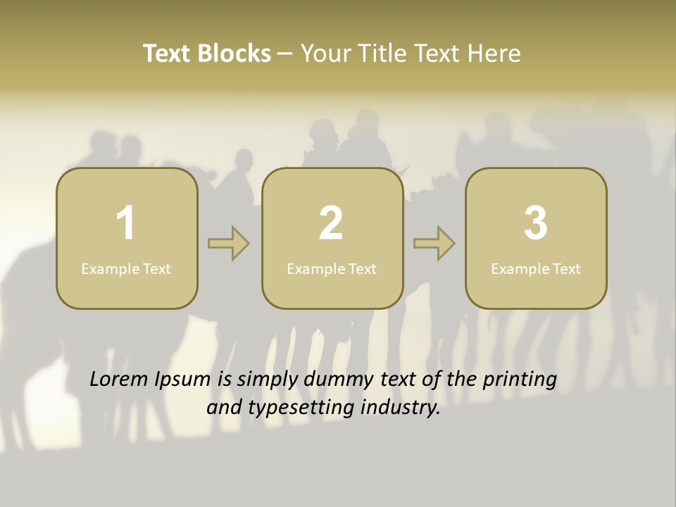 Silhouette Camel Behind PowerPoint Template