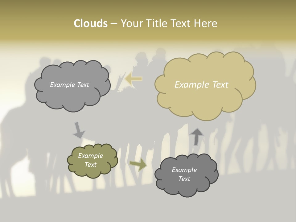 Silhouette Camel Behind PowerPoint Template