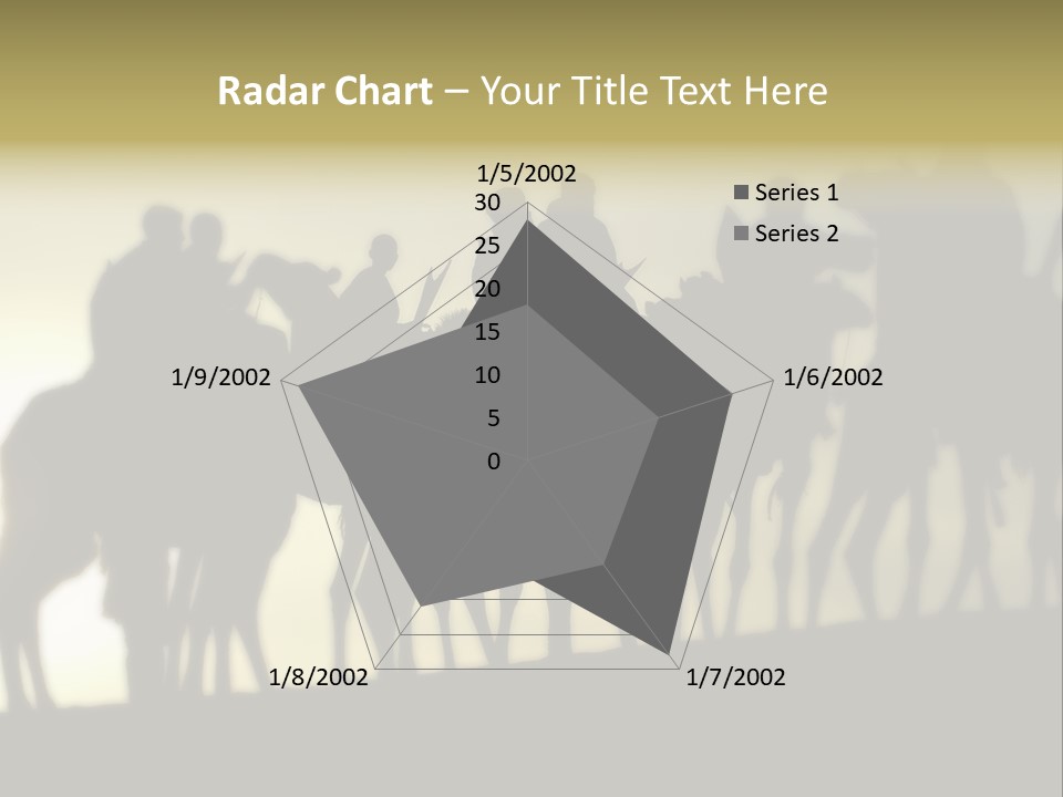 Silhouette Camel Behind PowerPoint Template