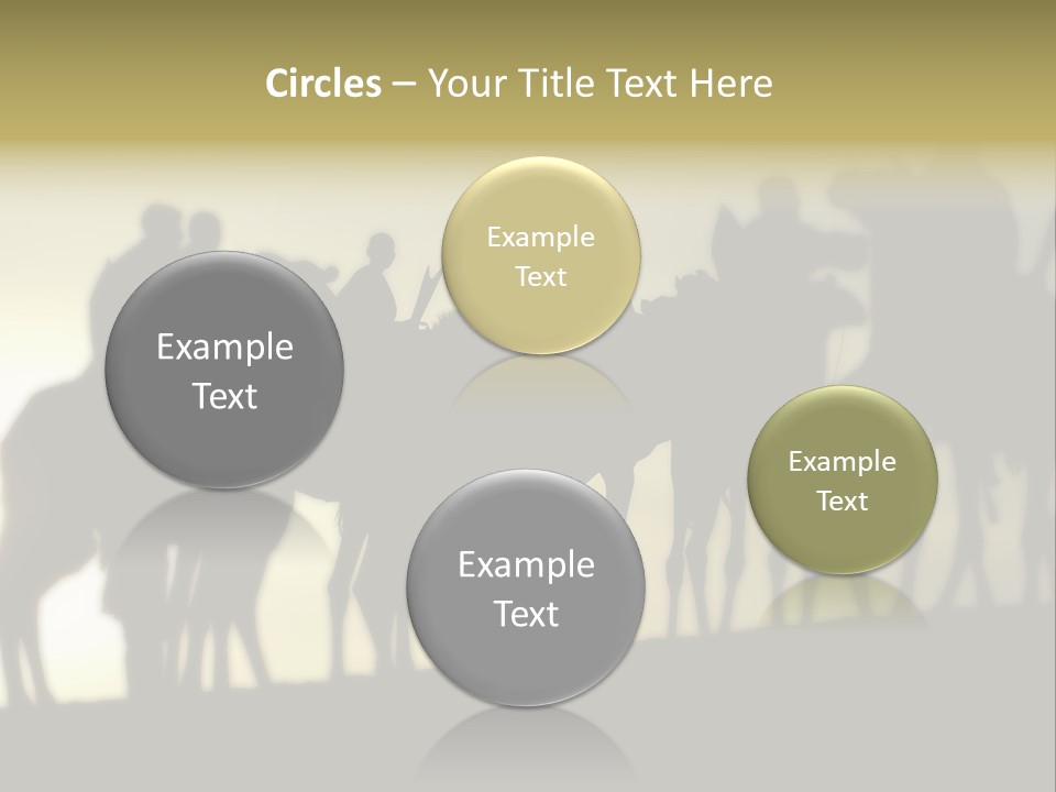 Silhouette Camel Behind PowerPoint Template