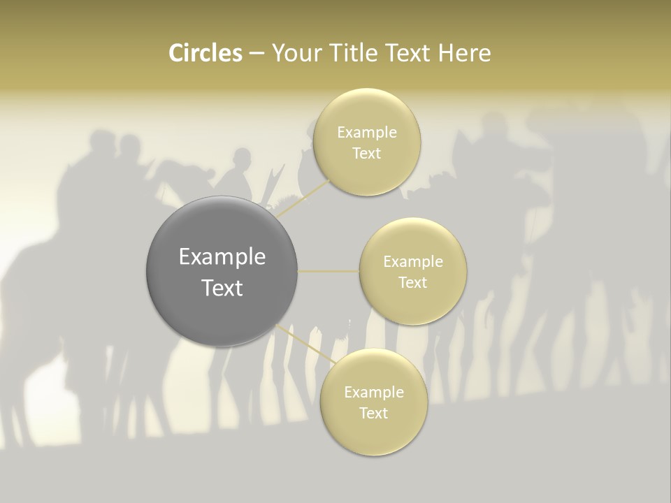 Silhouette Camel Behind PowerPoint Template