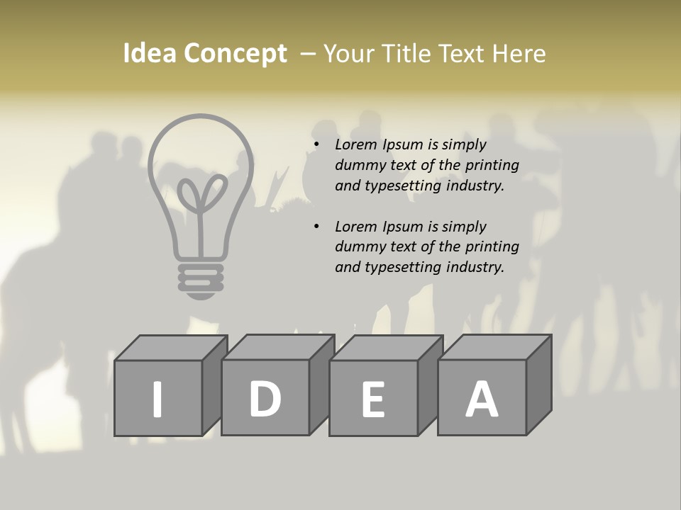 Silhouette Camel Behind PowerPoint Template