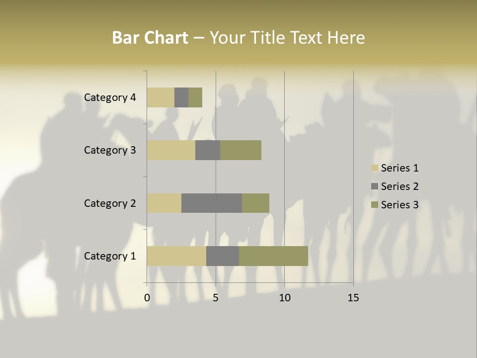 Silhouette Camel Behind PowerPoint Template