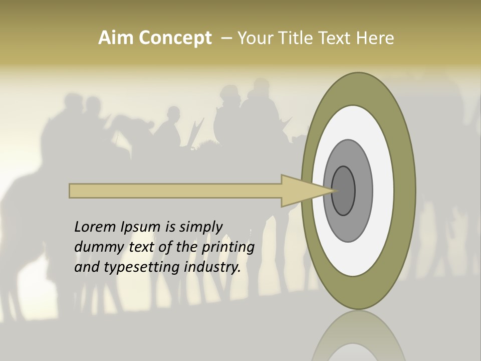 Silhouette Camel Behind PowerPoint Template