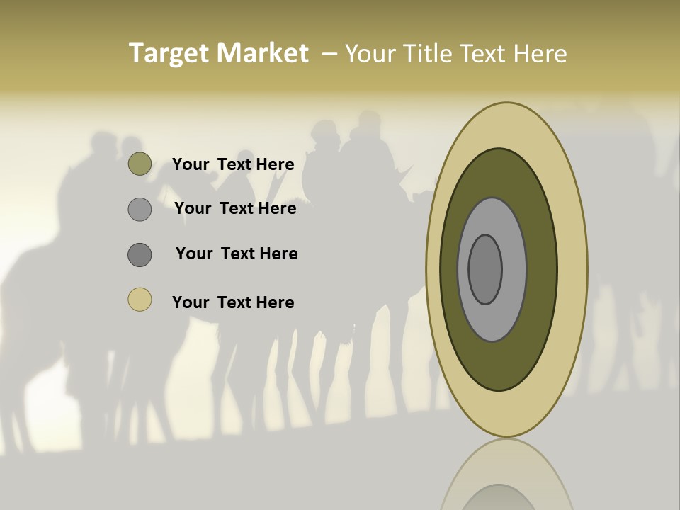 Silhouette Camel Behind PowerPoint Template