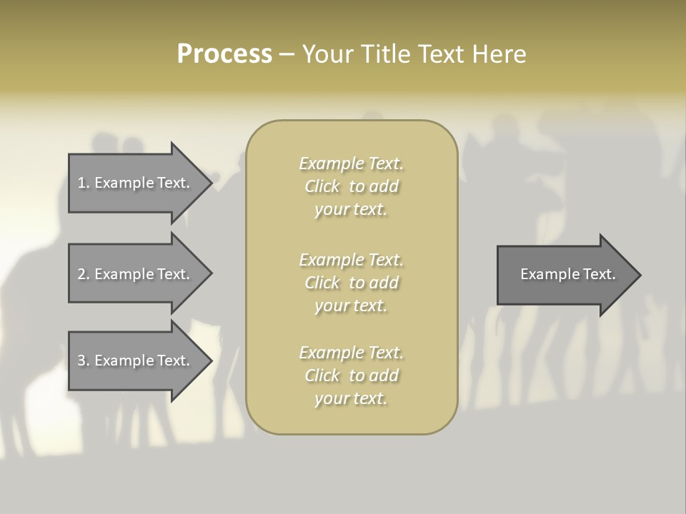 Silhouette Camel Behind PowerPoint Template