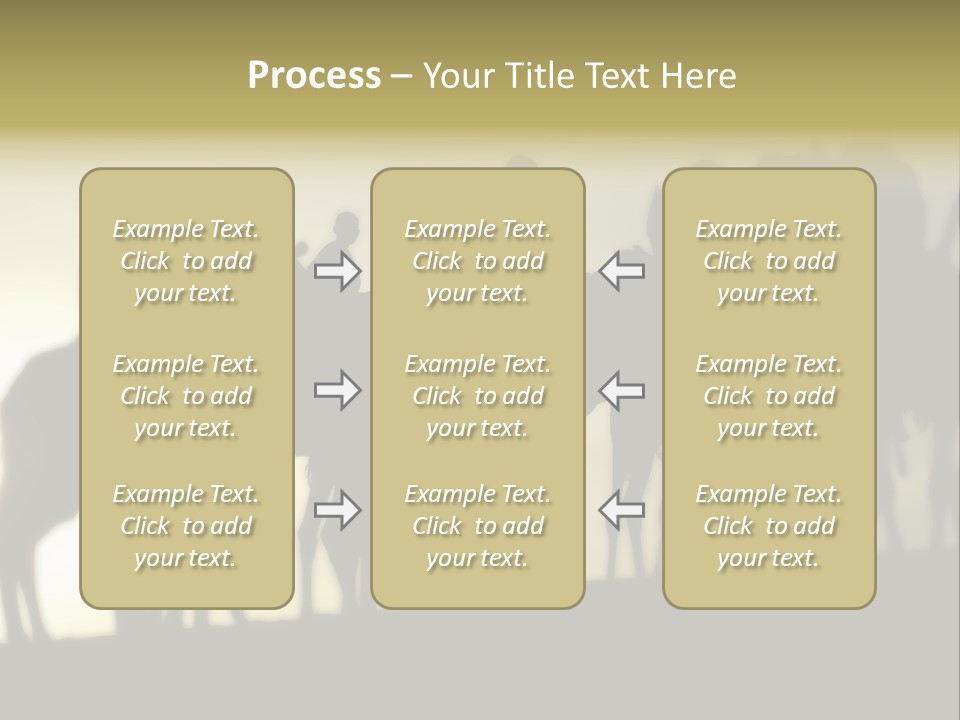 Silhouette Camel Behind PowerPoint Template