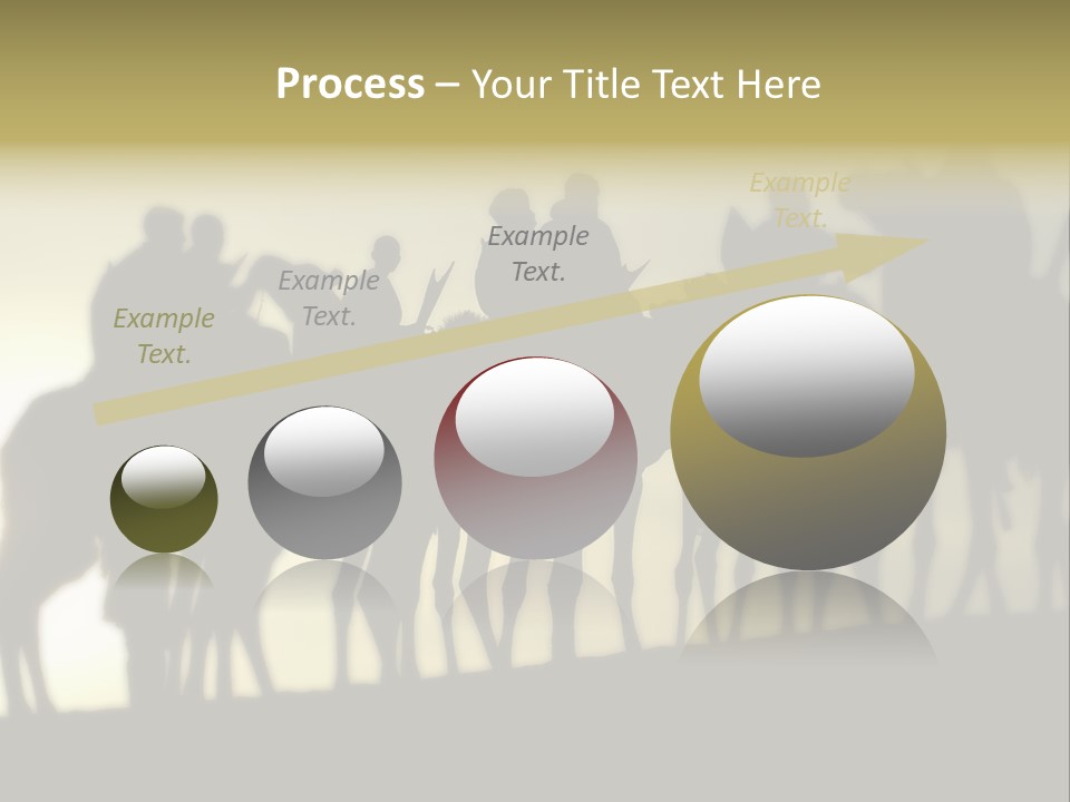 Silhouette Camel Behind PowerPoint Template