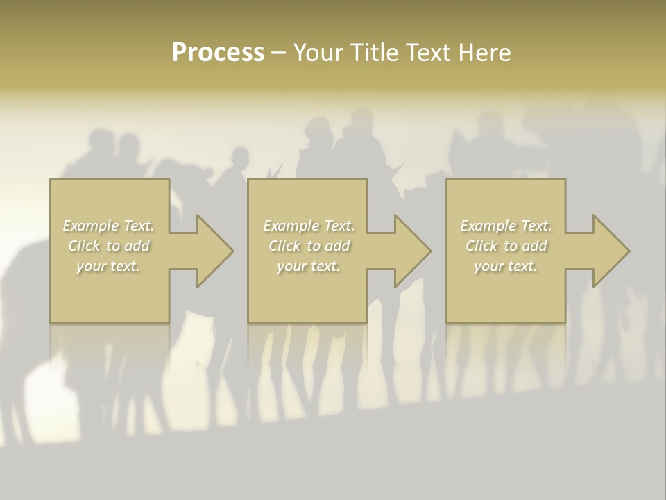 Silhouette Camel Behind PowerPoint Template
