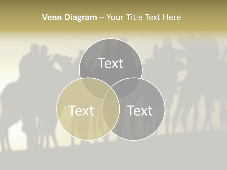 Silhouette Camel Behind PowerPoint Template