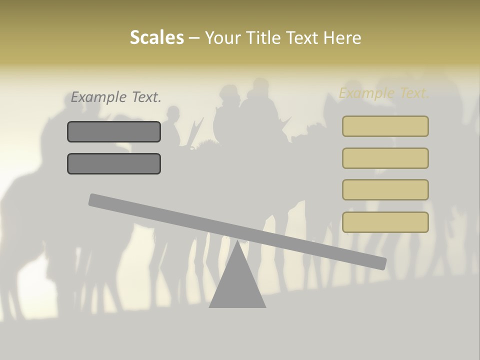 Silhouette Camel Behind PowerPoint Template