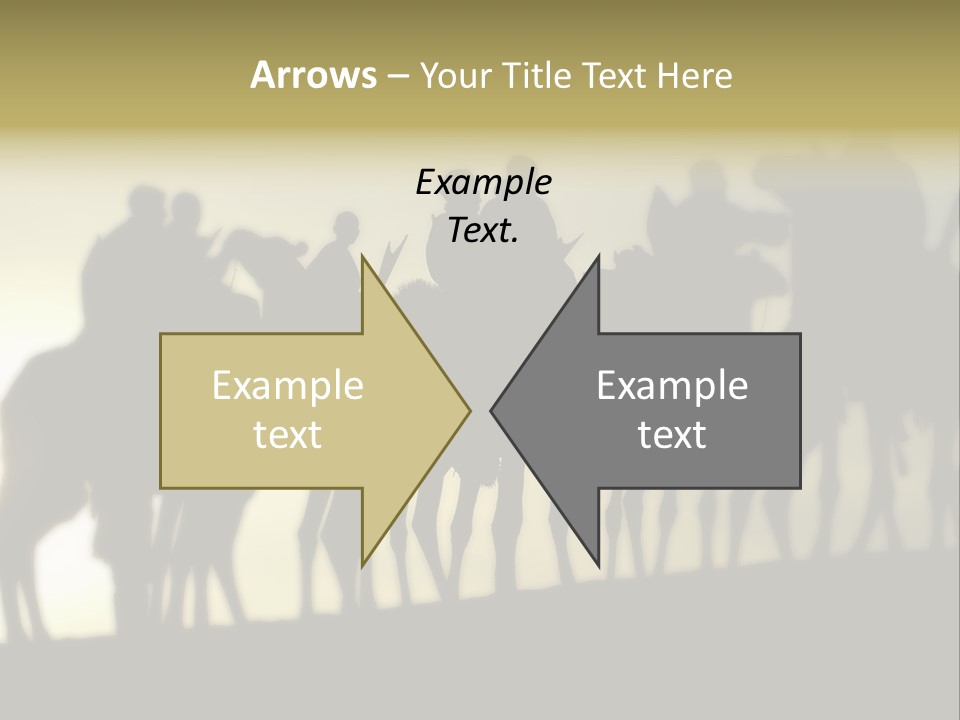 Silhouette Camel Behind PowerPoint Template