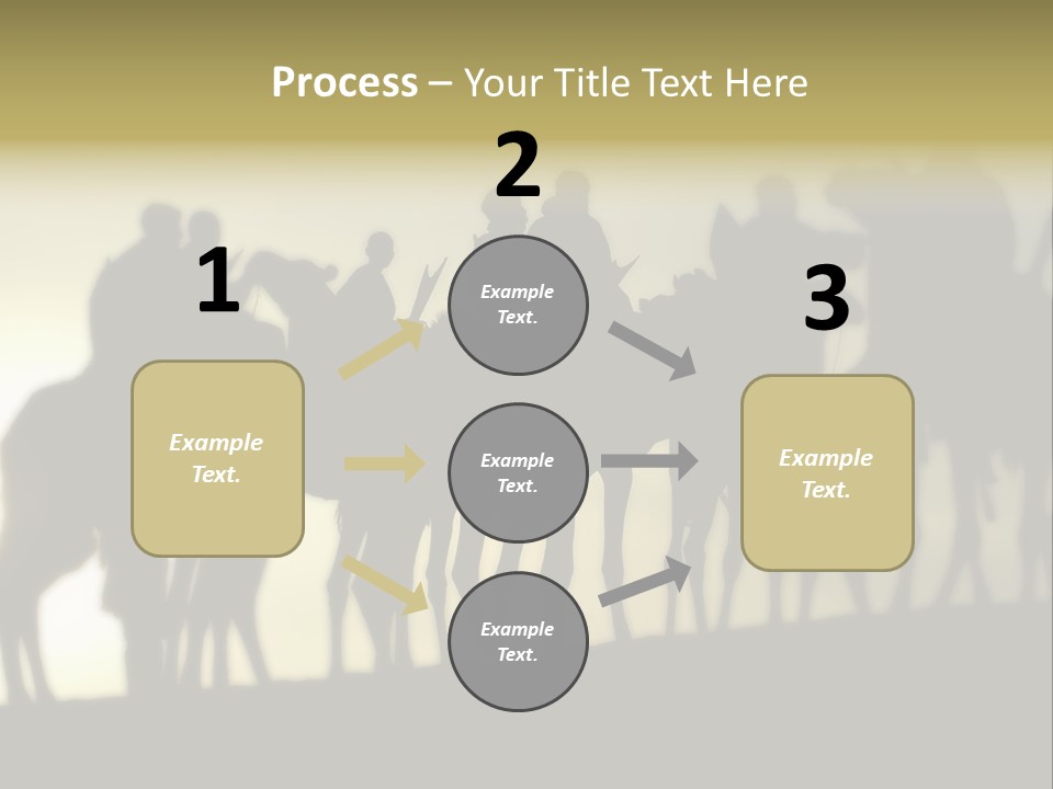 Silhouette Camel Behind PowerPoint Template