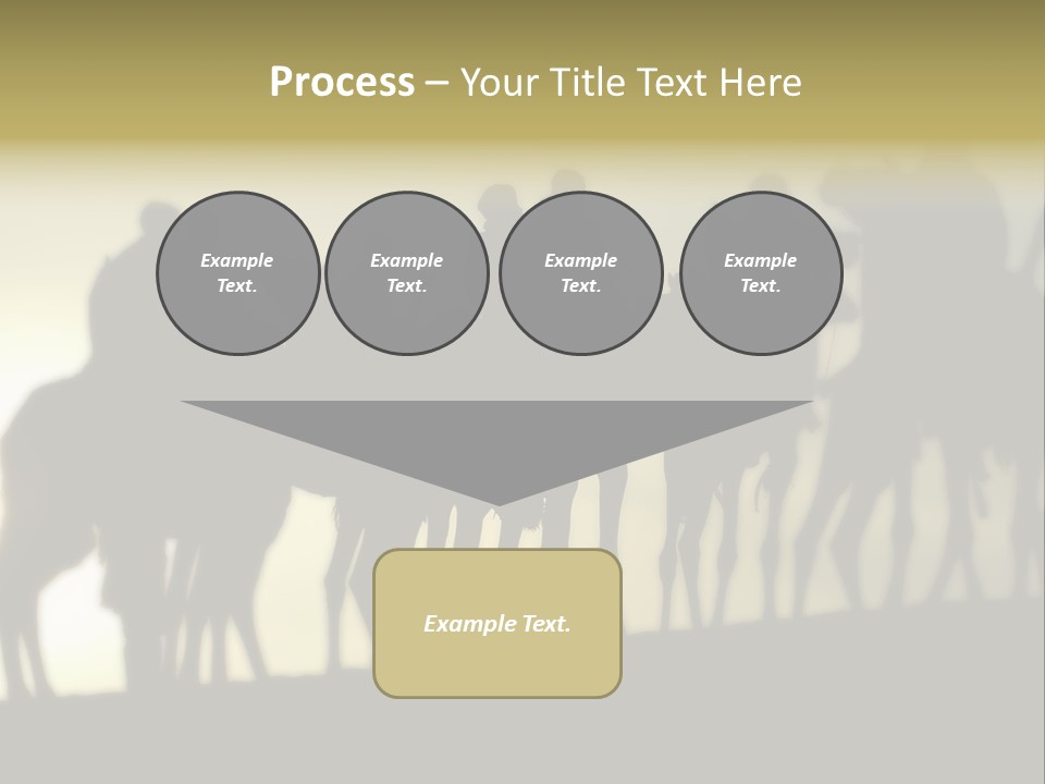 Silhouette Camel Behind PowerPoint Template