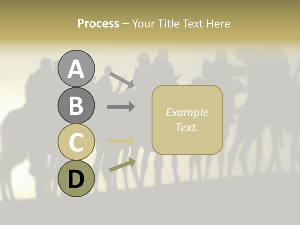 Silhouette Camel Behind PowerPoint Template