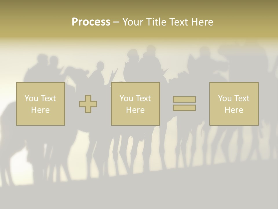 Silhouette Camel Behind PowerPoint Template