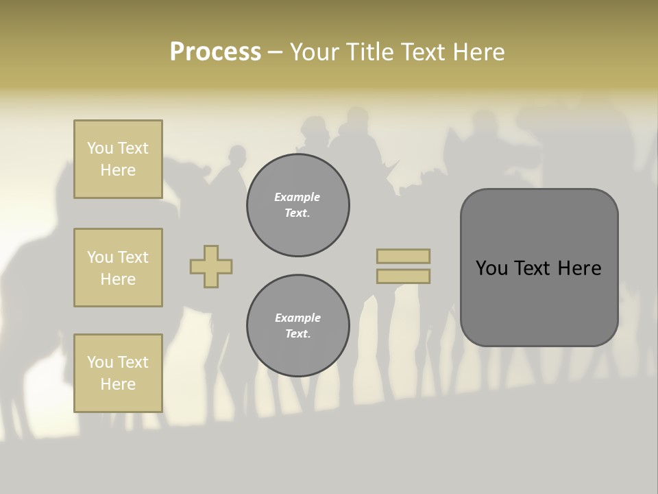Silhouette Camel Behind PowerPoint Template