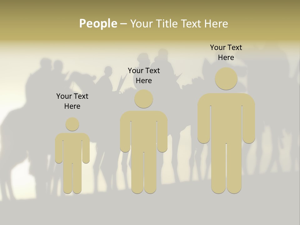 Silhouette Camel Behind PowerPoint Template