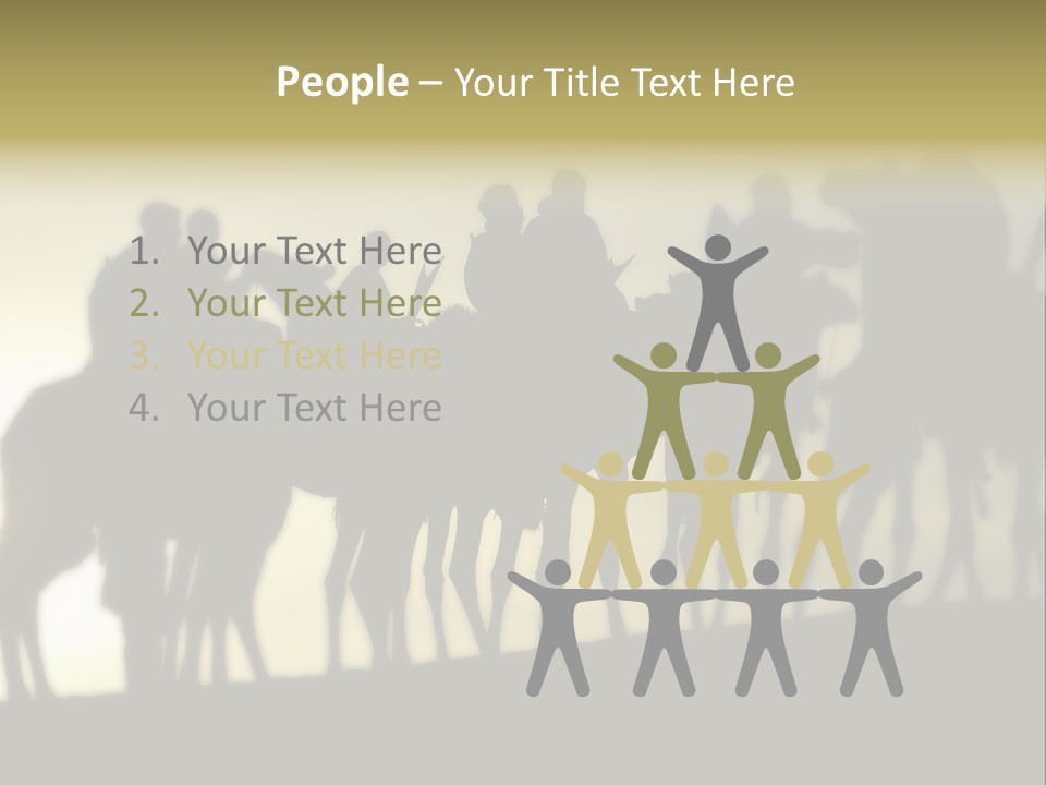 Silhouette Camel Behind PowerPoint Template