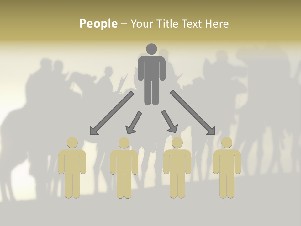 Silhouette Camel Behind PowerPoint Template