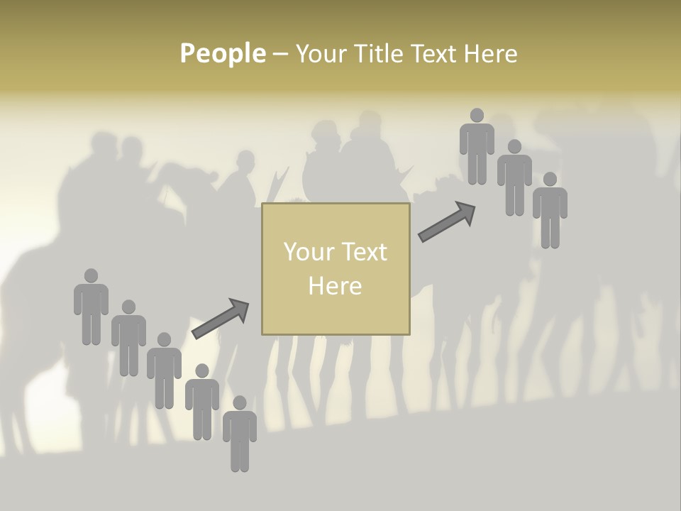 Silhouette Camel Behind PowerPoint Template