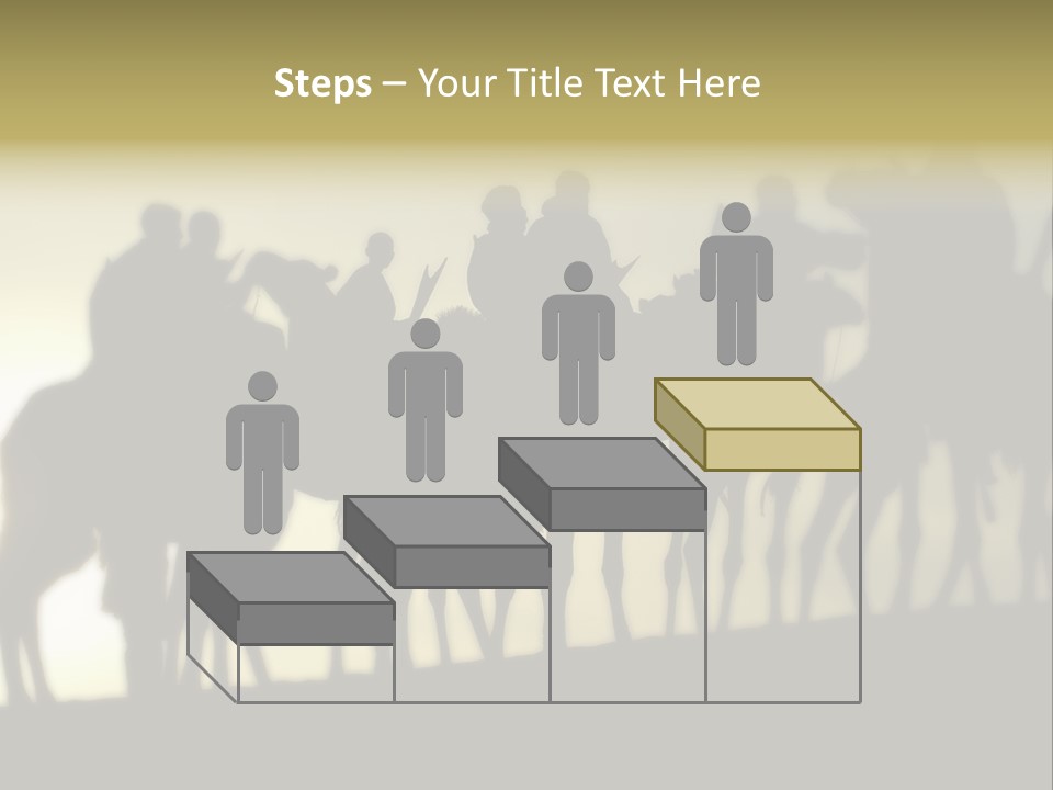 Silhouette Camel Behind PowerPoint Template