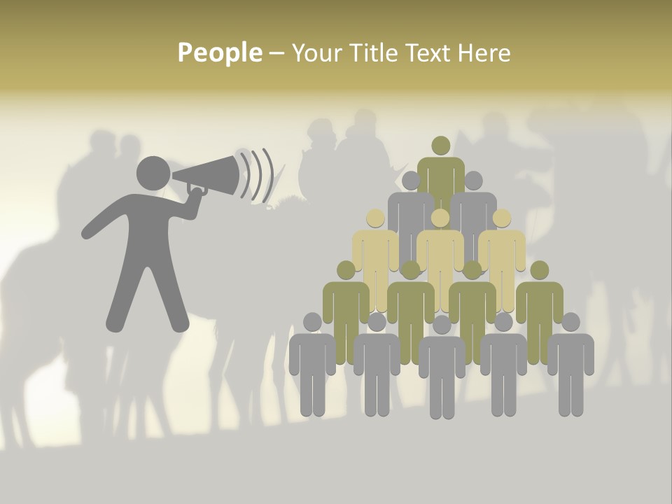 Silhouette Camel Behind PowerPoint Template