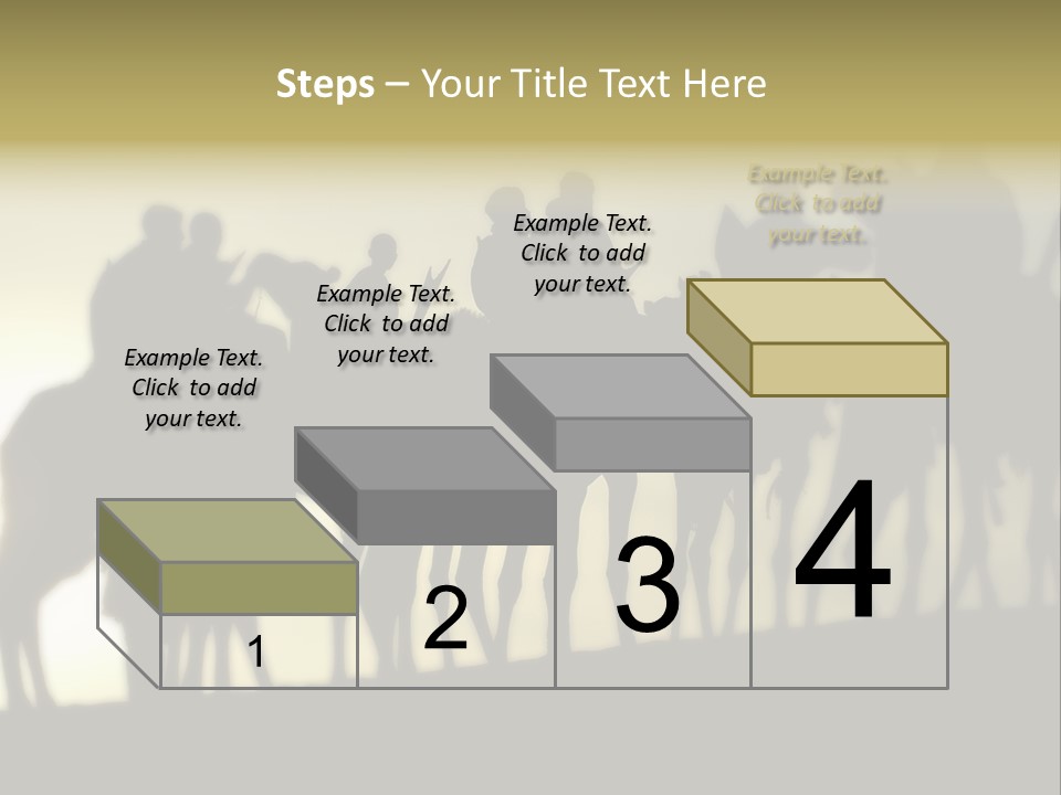 Silhouette Camel Behind PowerPoint Template