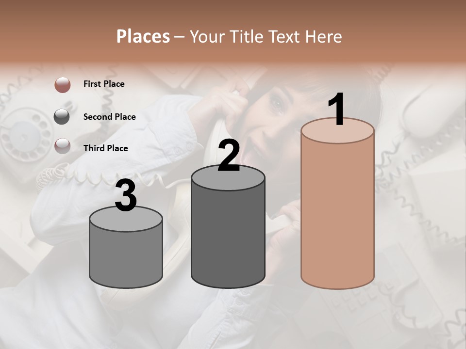 Unhappy Depression Businesswoman PowerPoint Template