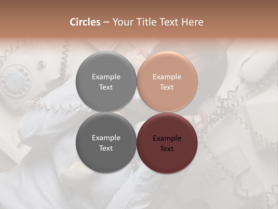 Unhappy Depression Businesswoman PowerPoint Template