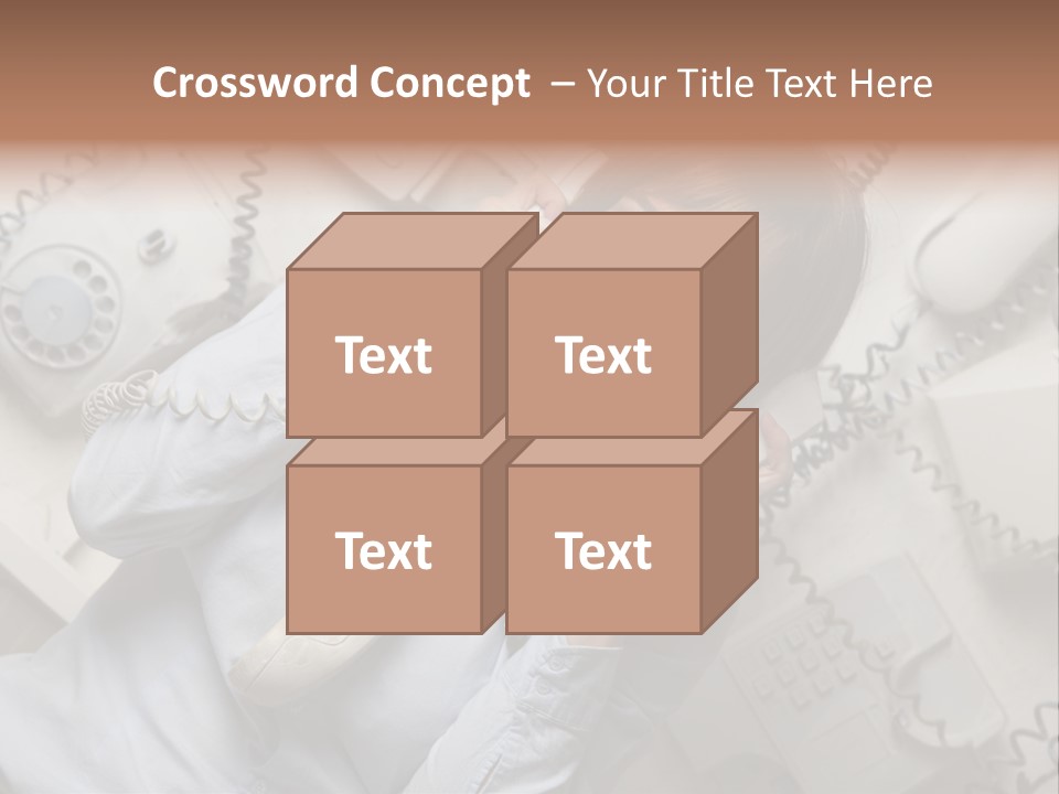 Unhappy Depression Businesswoman PowerPoint Template